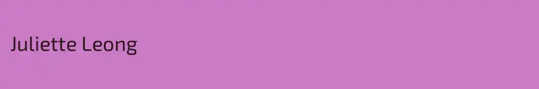 Juliette Leong